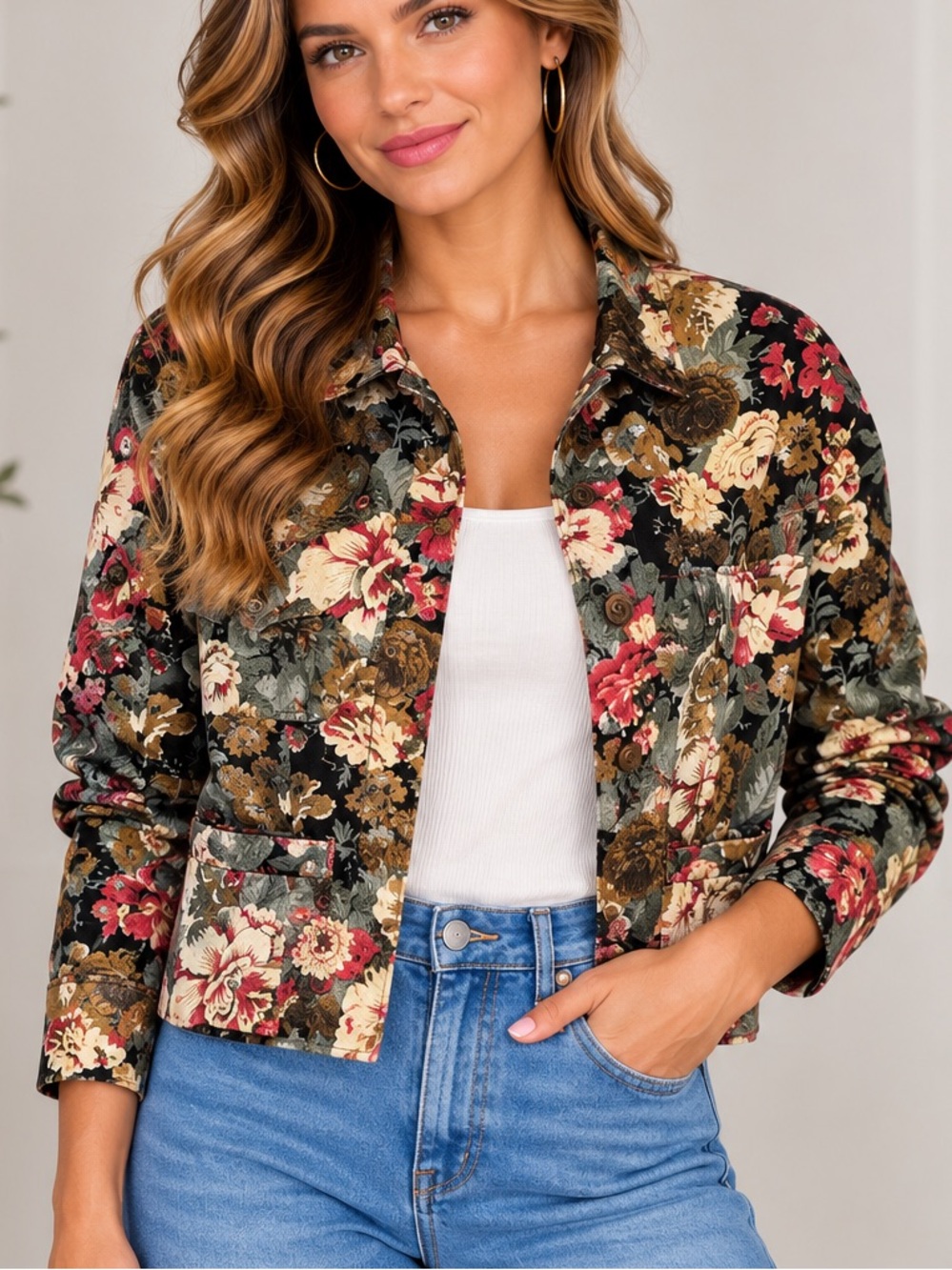 Vintage Brits Floral‎ Jacket